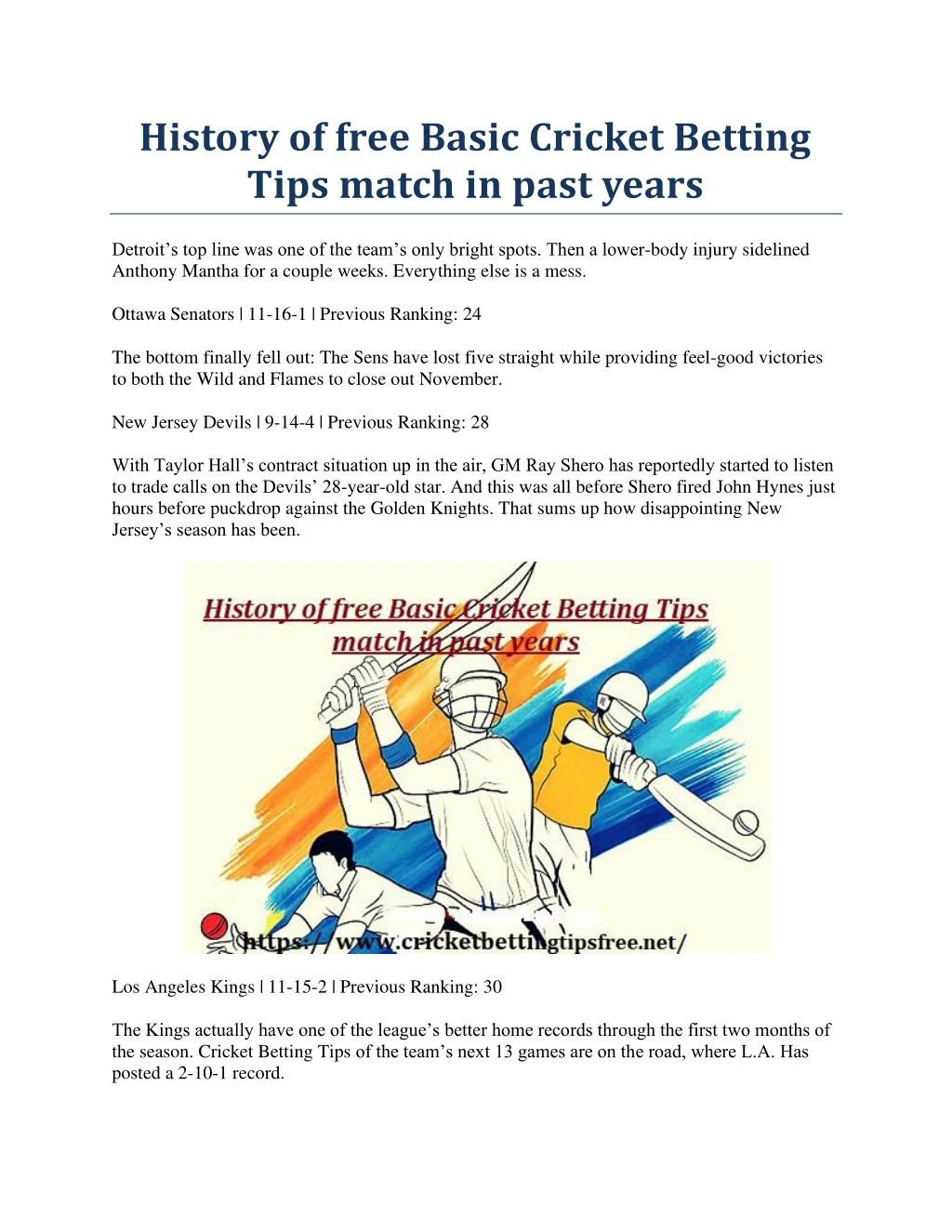 history of free basic cricket betting tips match