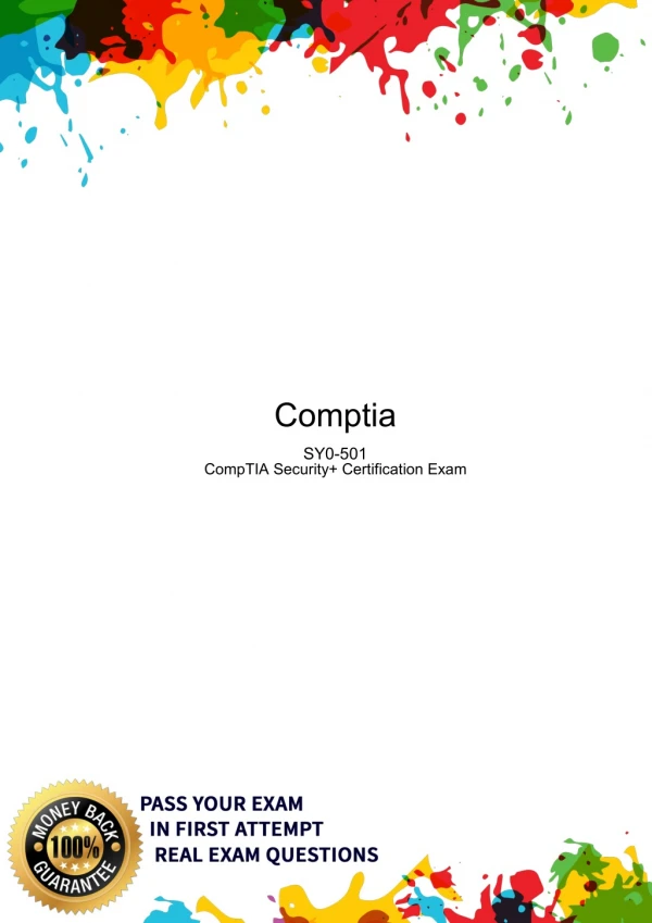 Comptia SK0-501 Exam Questions - SK0-501 Dumps PDF 100% Passing Guarantee
