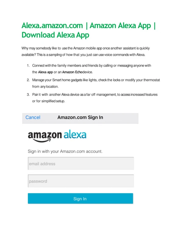 Have you heard about the Alexa app and Amazon echo dot?