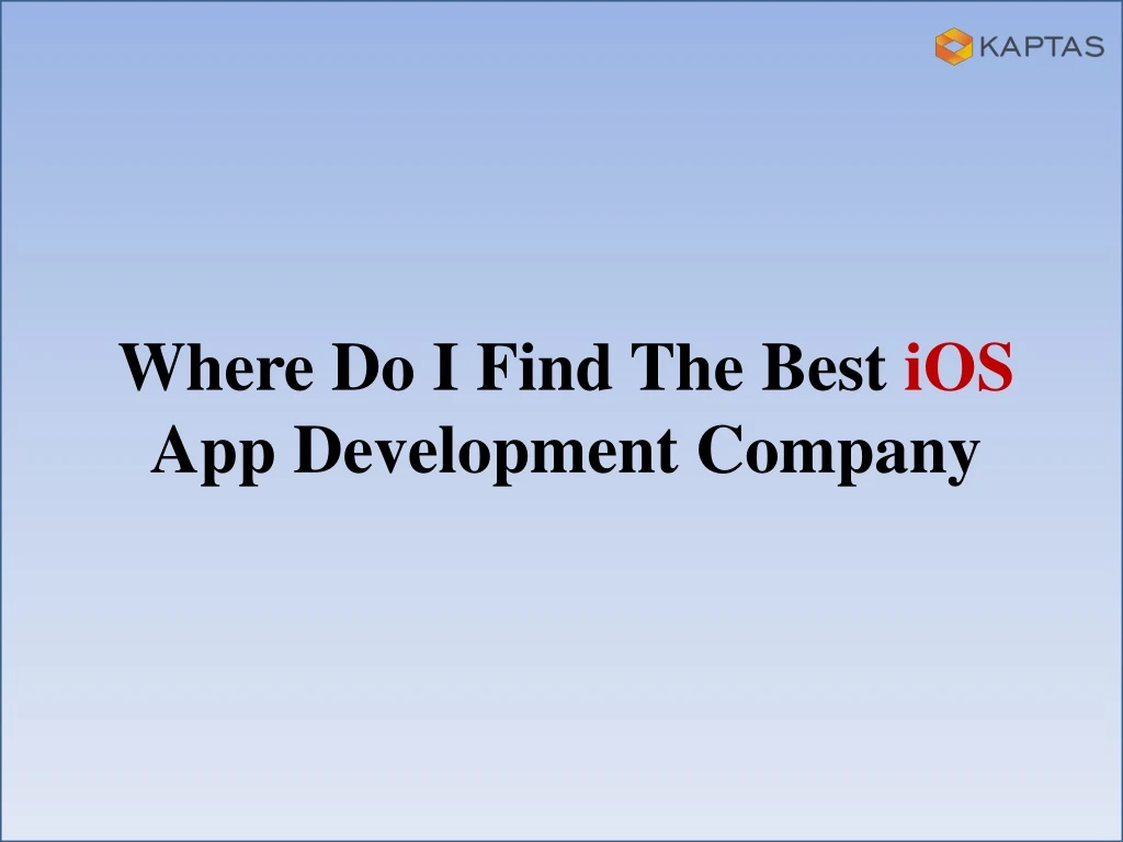 where do i find the best ios app development
