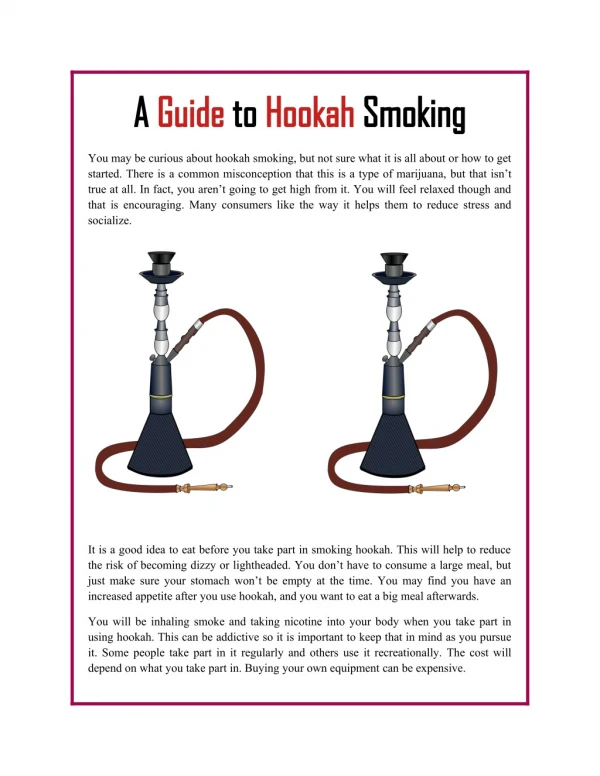 A Guide to Hookah Smoking