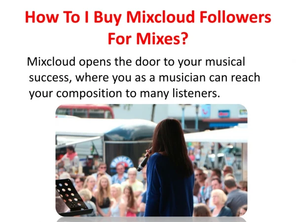 How To I Buy Mixcloud Followers For Mixes?
