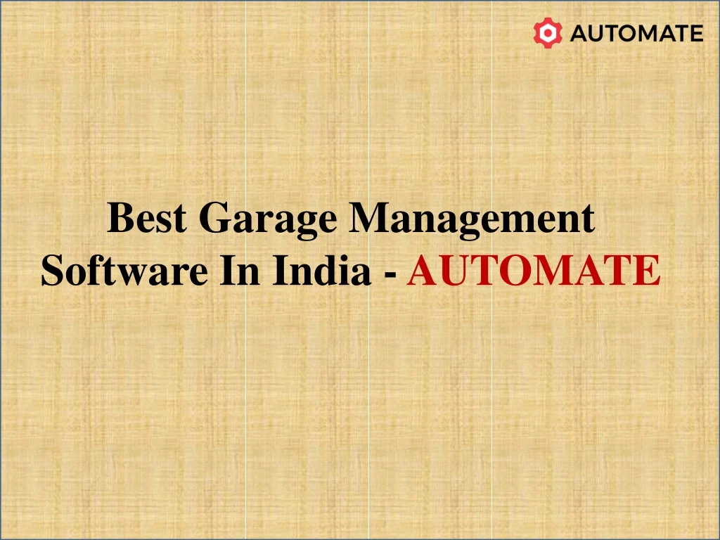 best garage management software in india automate