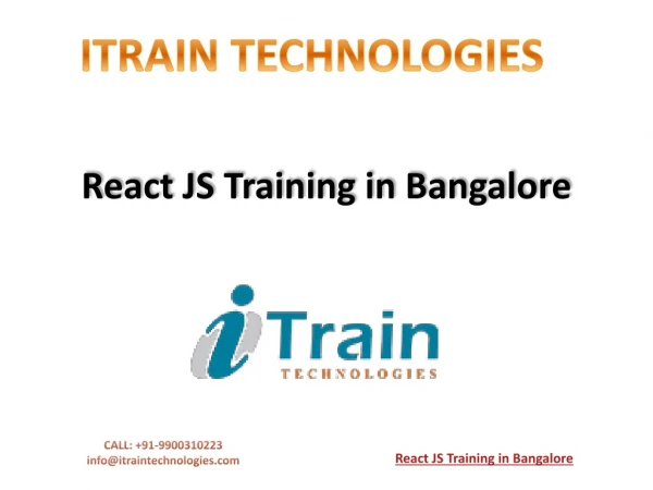 React Js Training in Bangalore, BTM Layout | React JS Courses in BTM