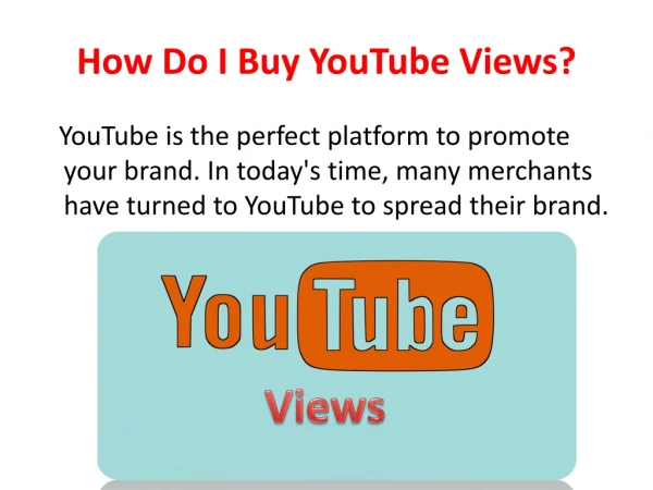 How Do I Buy YouTube Views?