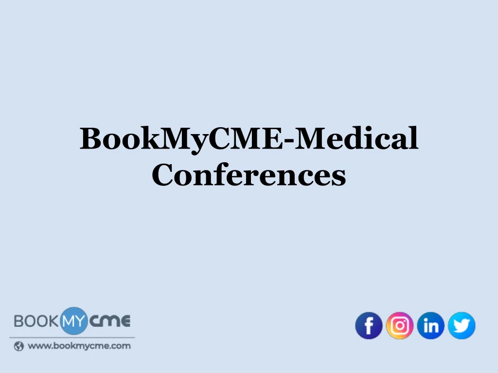 bookmycme medical conferences