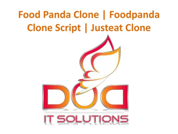 Food Panda Clone | Foodpanda Clone Script | Justeat Clone