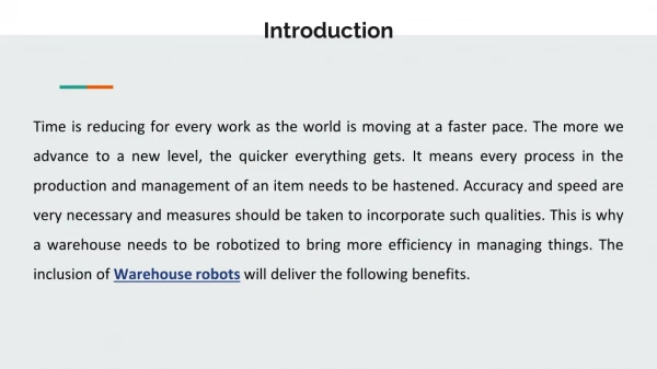 Benefits of Warehouse Execution Software and Warehouse Robot