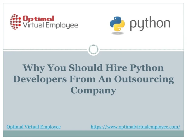 Why you should hire Python developers from an outsourcing company