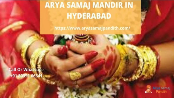 AryaSamaj Mandir in Hyderabad
