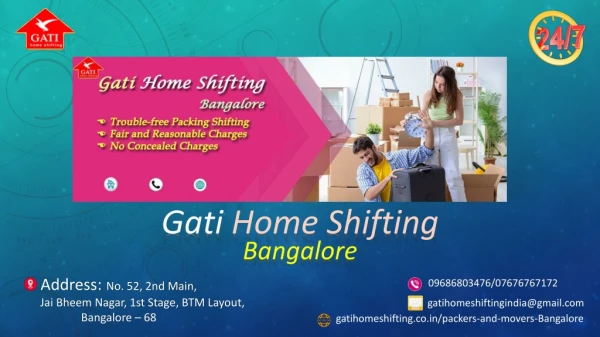 Gati Home Shifting Packers and Movers Bangalore