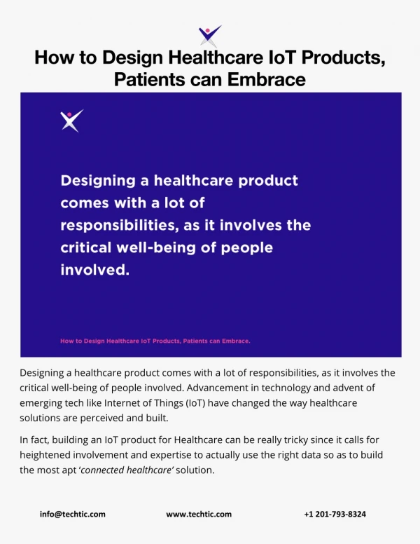 How to Design Healthcare IoT Products, Patients can Embrace