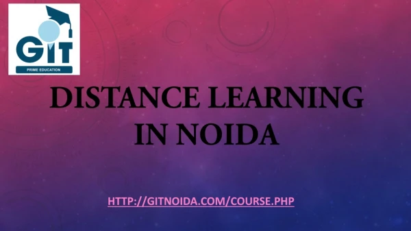 distance learning in noida