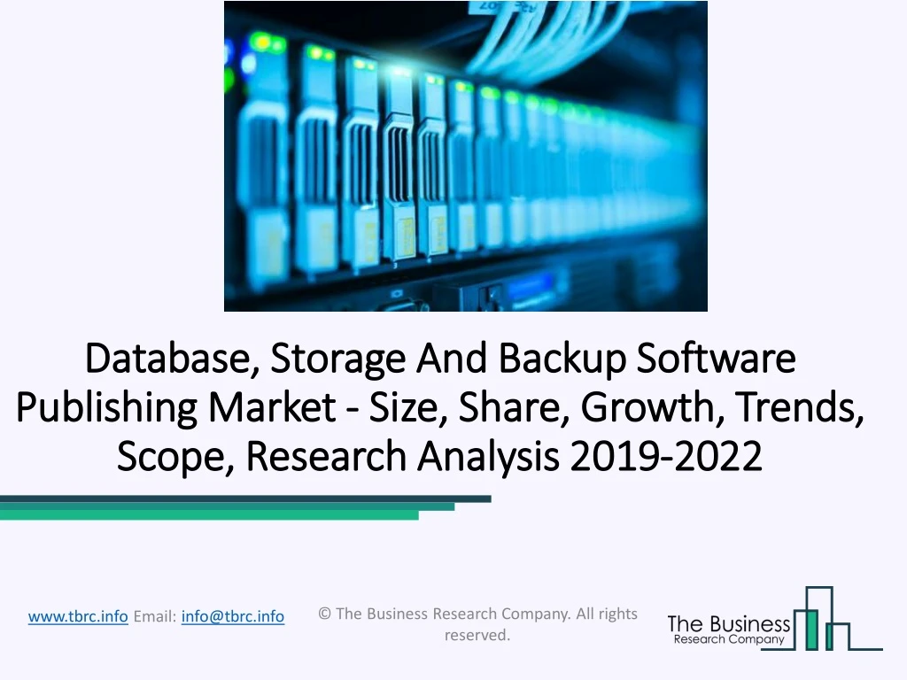 database storage and backup software database