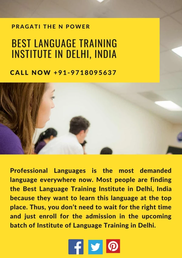Best Language Training Institute in Delhi, India