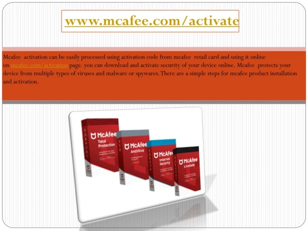 www.Mcafee.com/activate | Enter your 25 digit activation code