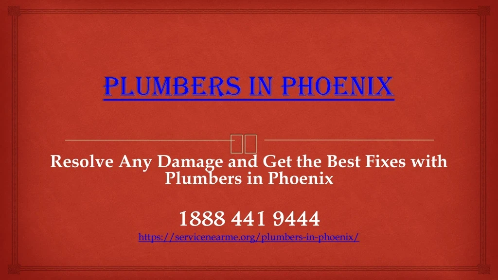 plumbers in phoenix