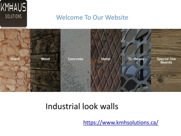 Industrial look walls