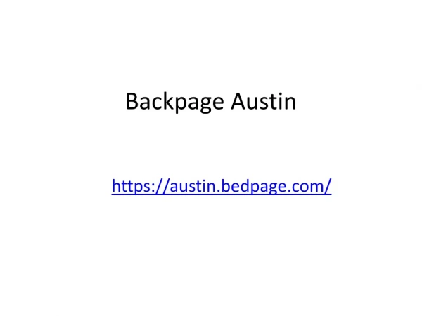 Backpage Austin