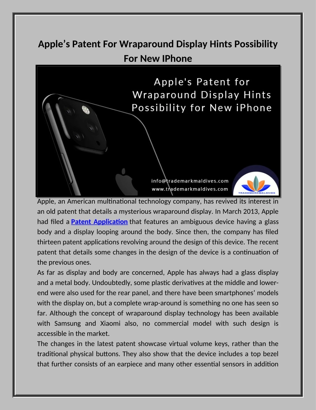 apple s patent for wraparound display hints