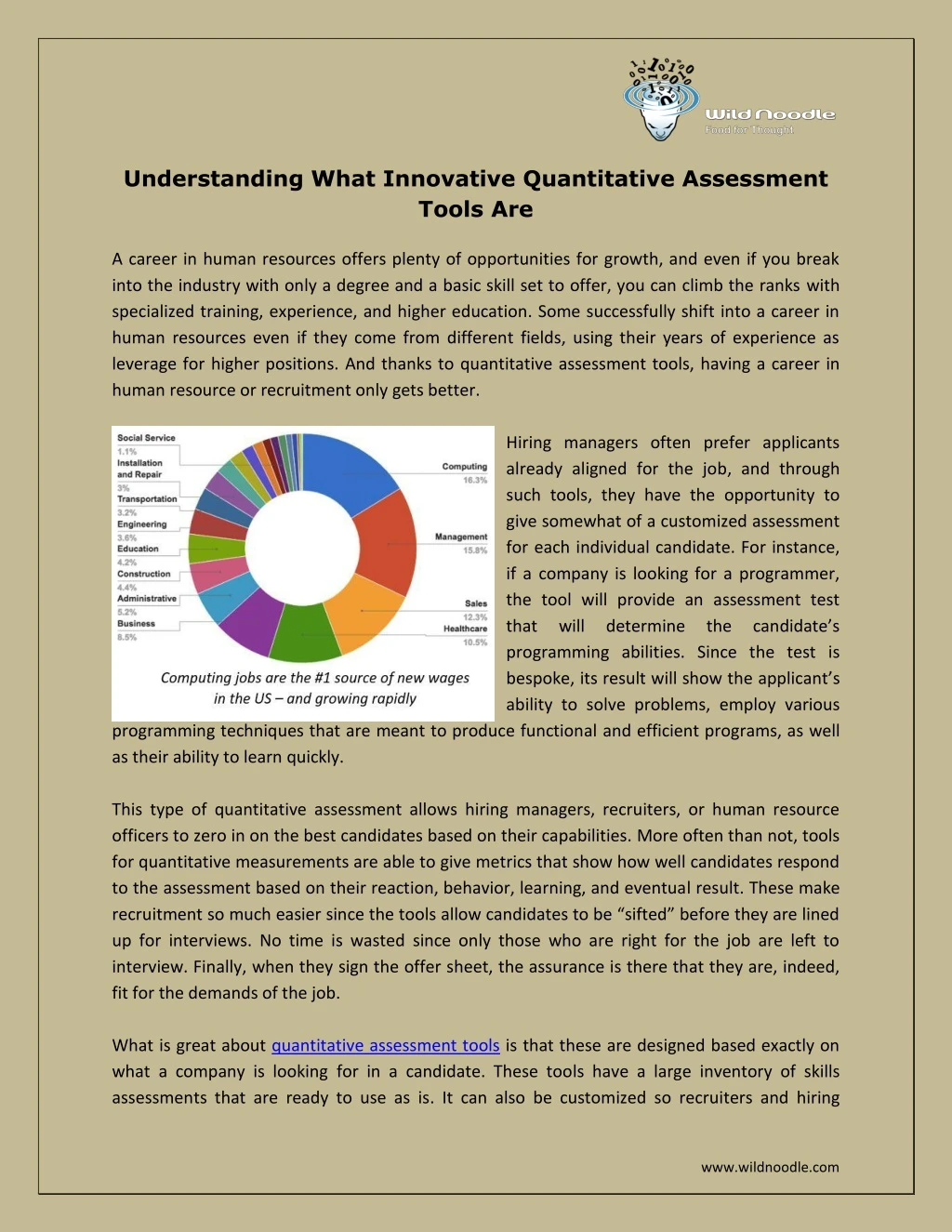 understanding what innovative quantitative
