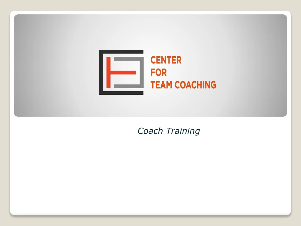 coach training