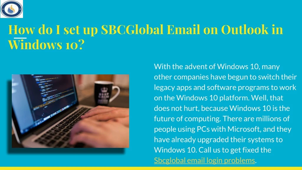 how do i set up sbcglobal email on outlook in windows 10