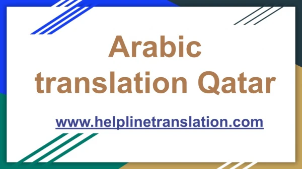 Arabic Translation Qatar