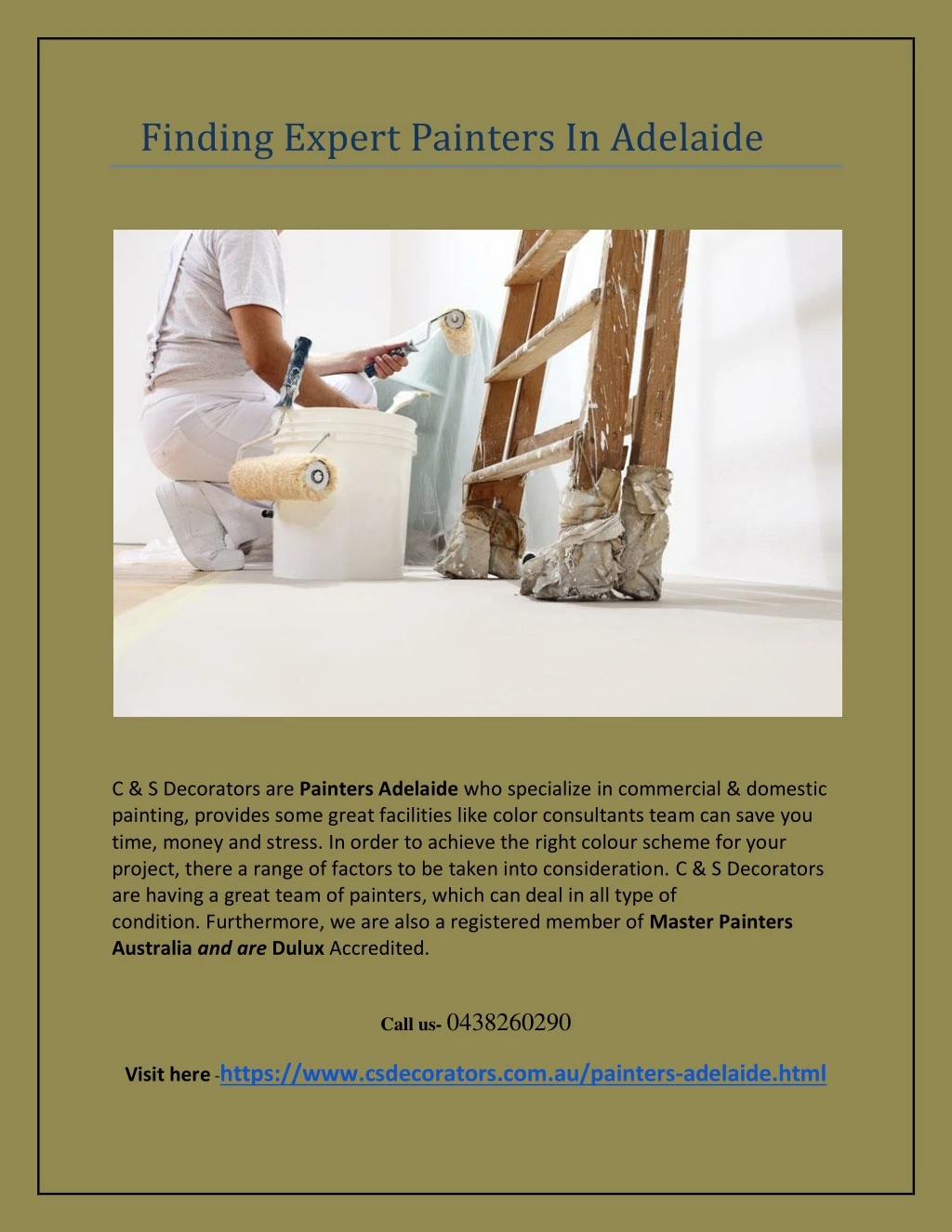 finding expert painters in adelaide