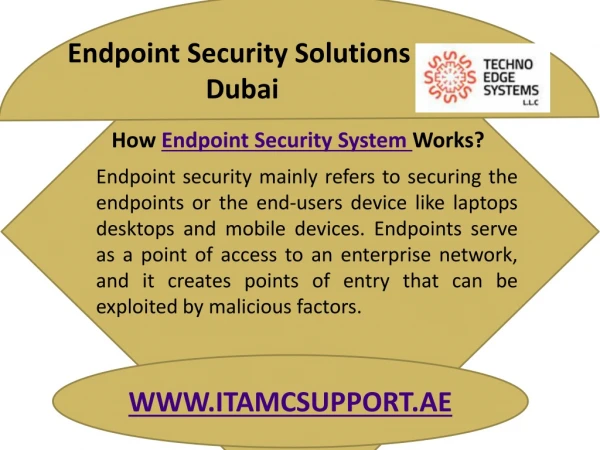 How Endpoint Security System Works