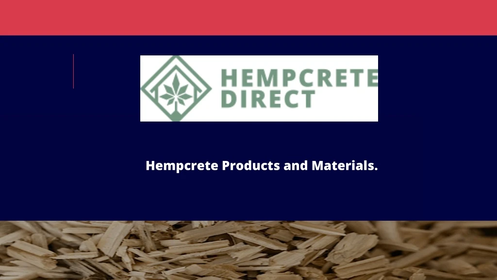 hempcrete products and materials