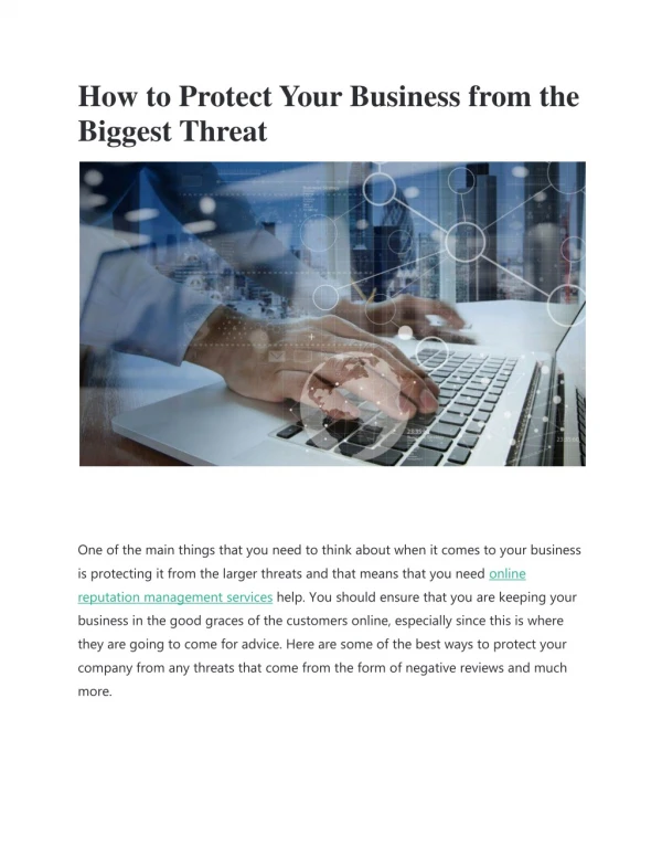 How to Protect Your Business from the Biggest Threat