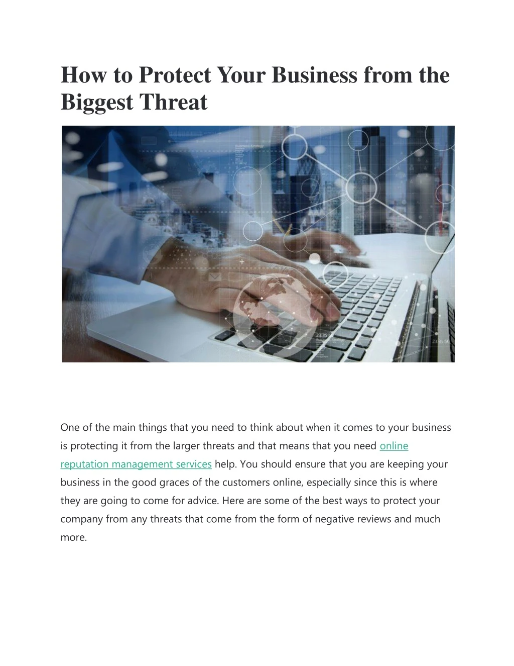 how to protect your business from the biggest