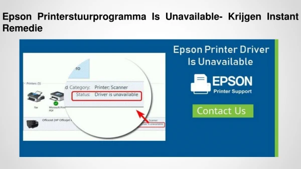 Epson Printerstuurprogramma Is Unavailable- Krijgen Instant Remedie