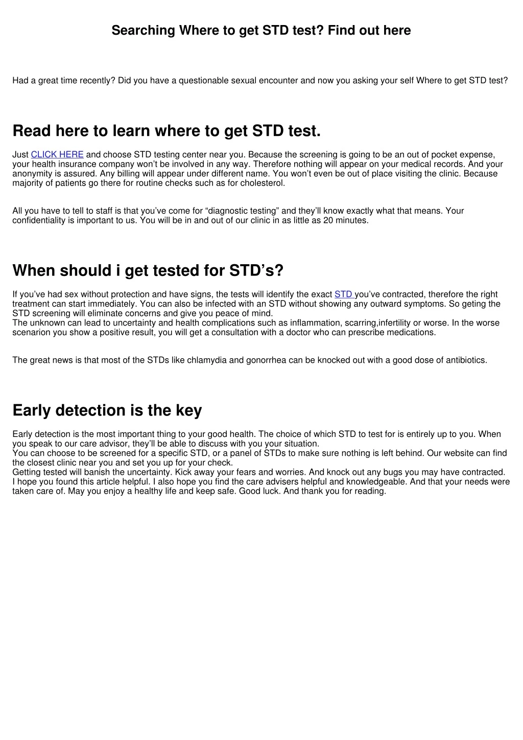 searching where to get std test find out here