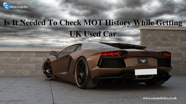 How Come MOT History Says The Story Of The UK Used Car?