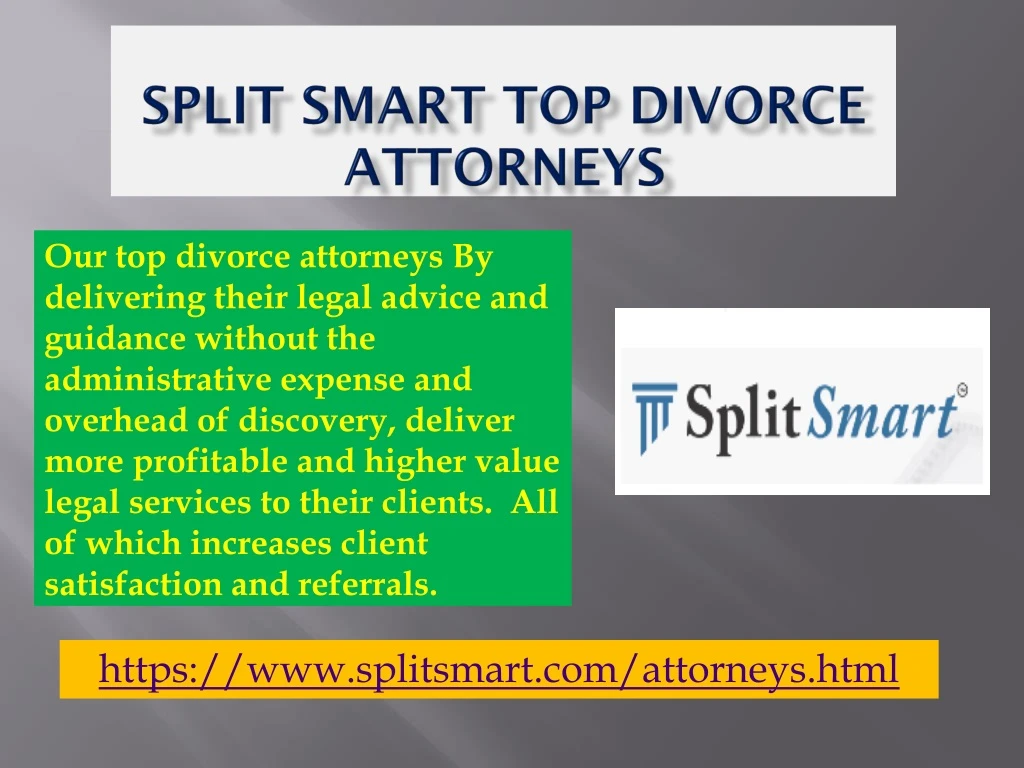 split smart top divorce attorneys