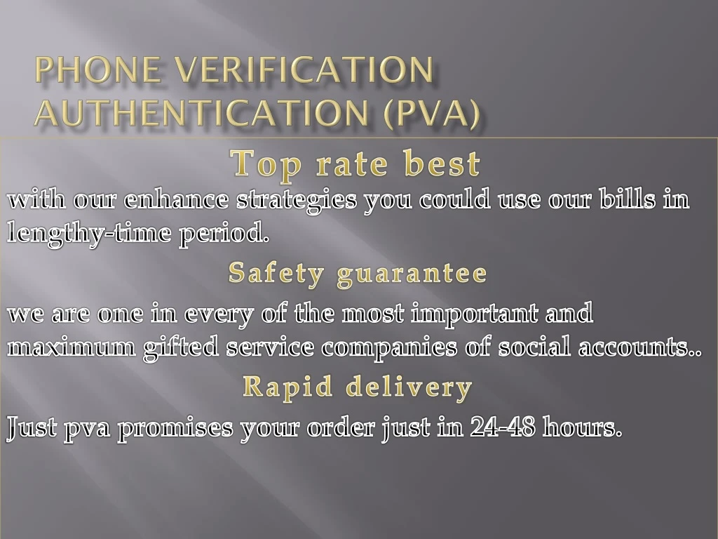 phone verification authentication pva
