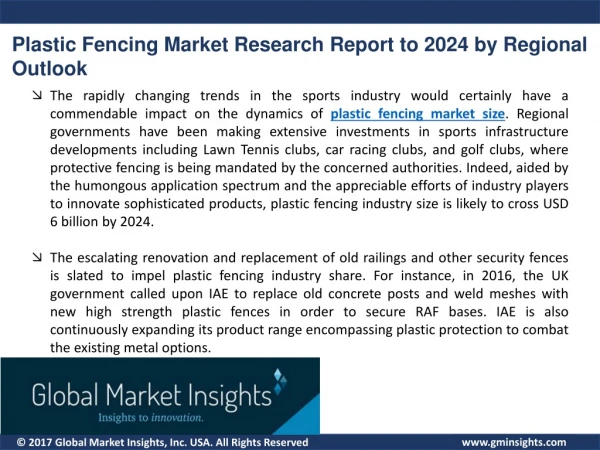 By 2024, Plastic Fencing Market is Expected to Exhibit a Noticeable Growth