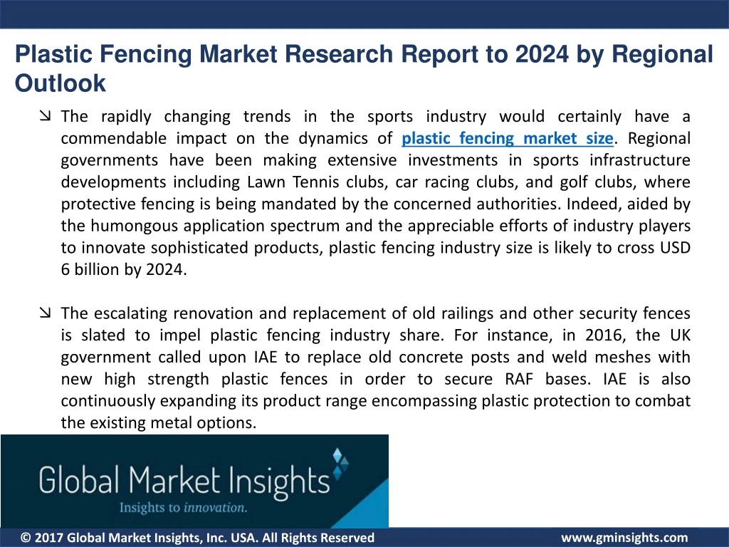 plastic fencing market research report to 2024