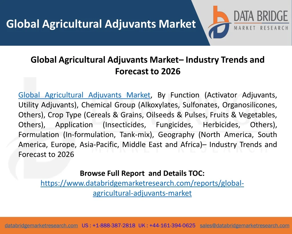 global agricultural adjuvants market