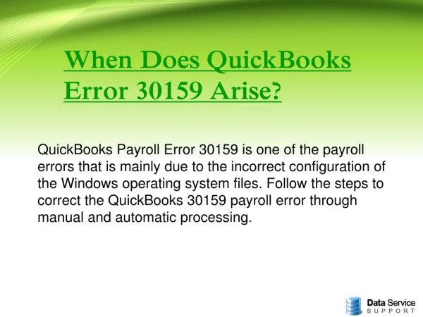 Fixed on QuickBooks Error 30159? Here are the Methods to Resolve it.