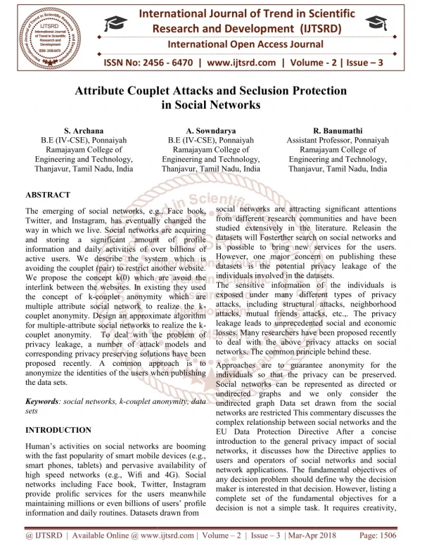 Attribute Couplet Attacks and Seclusion Protection in Social Networks