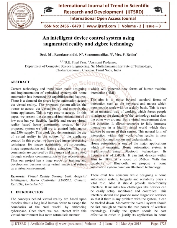 international journal of trend in scientific