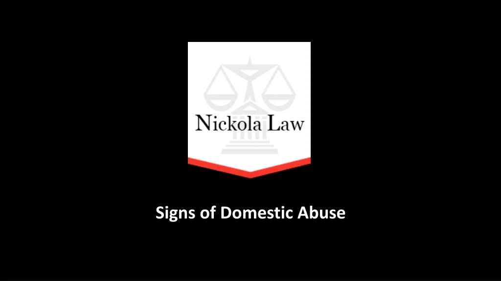 signs of domestic abuse