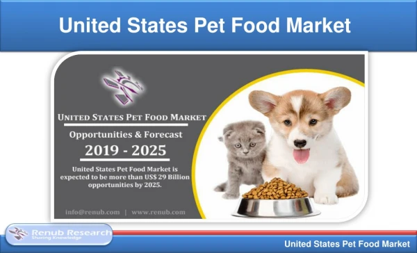 United States Pet Food Market will be US$ 29 Billion opportunities by 2025