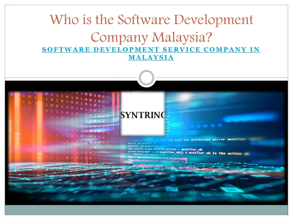 who is the software development company malaysia