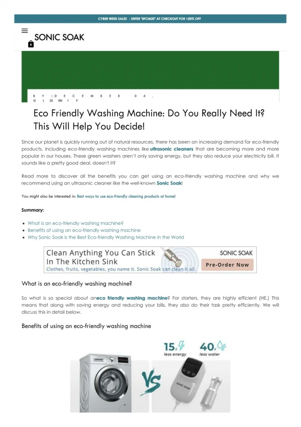 Eco Friendly Washing Machine: Do You Really Need It? This Will Help You Decide!