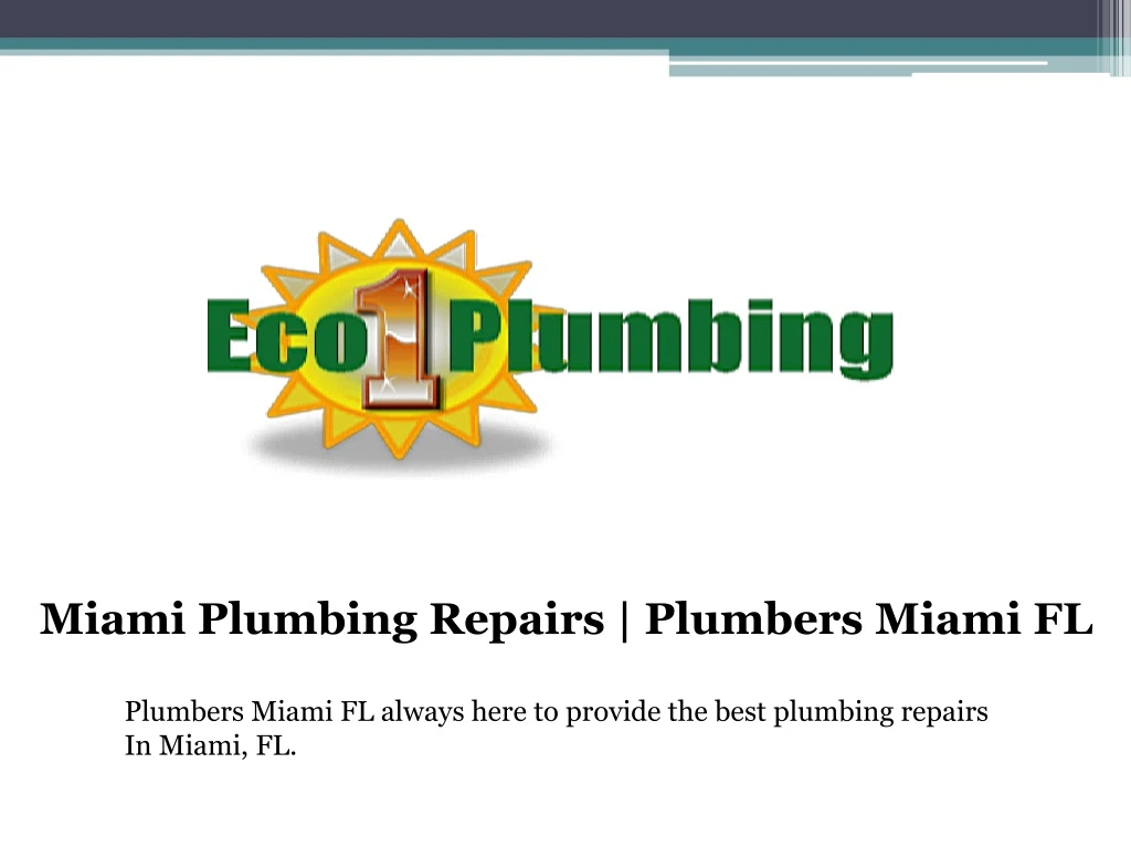 miami plumbing repairs plumbers miami fl