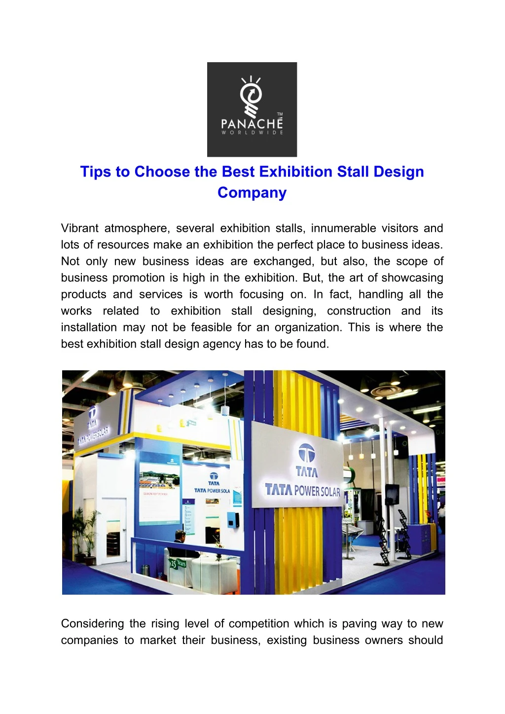 tips to choose the best exhibition stall design